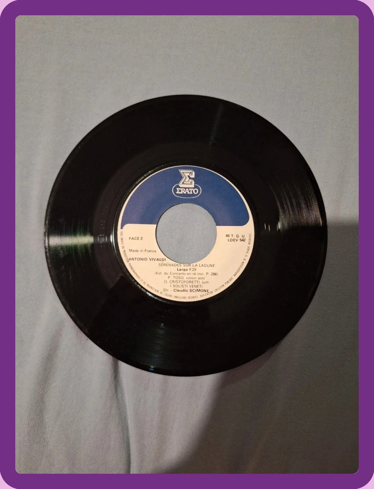 Vinil 45 Voltas Música Clássica Antiga – photo 3